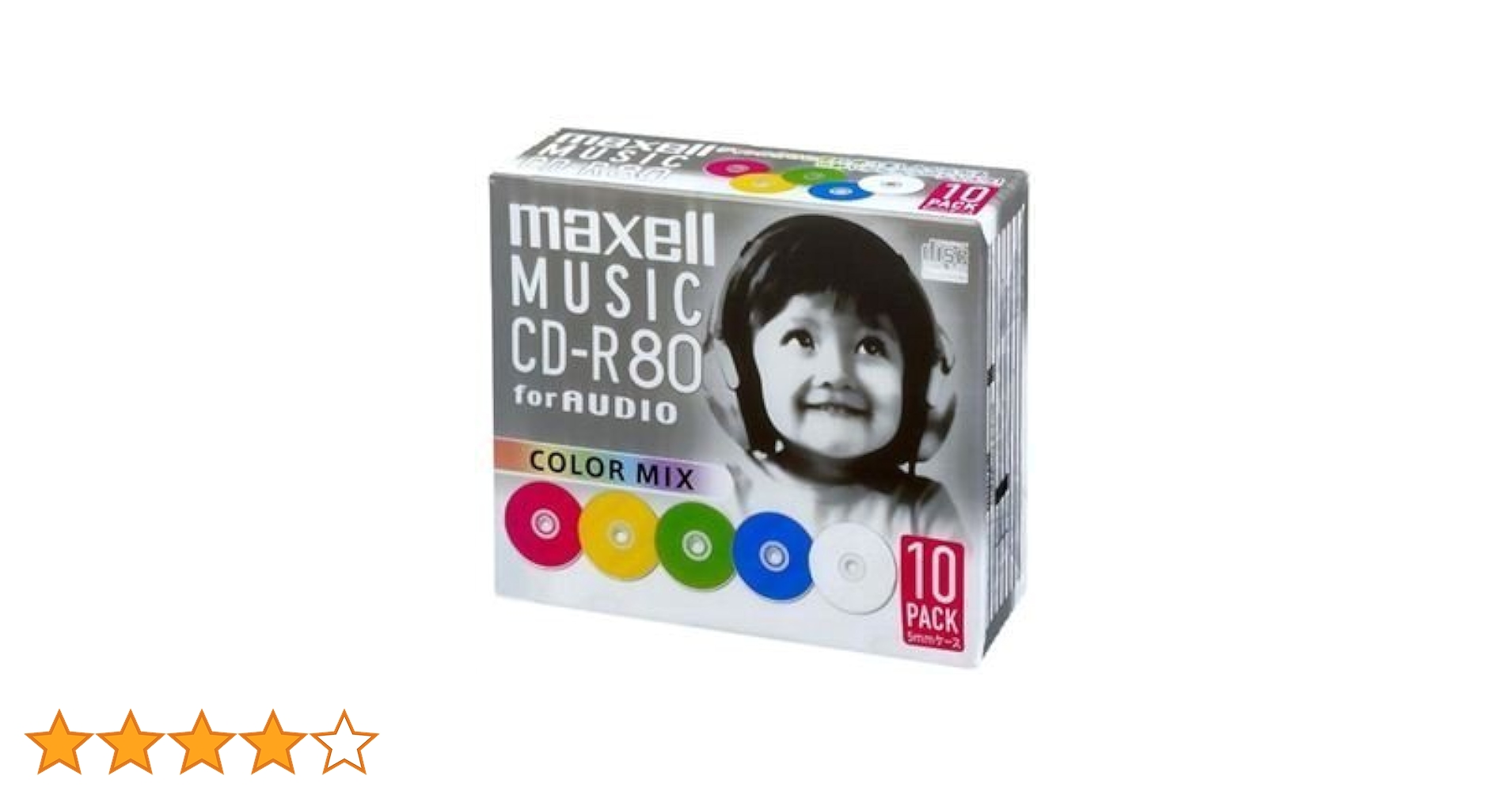 Amazon.co.jp: maxell 音楽用 CD-R 80分 カラーミックス 10枚
